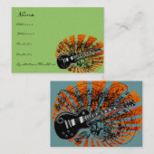 Vintag Sheet Music Rock'n'Roll Visitenkarte (Vorne/Hinten)
