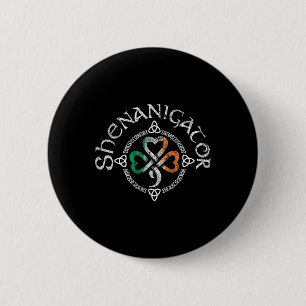 Vintag Shenanigator T-Shirt Saint Patrick Day 2024 Button
