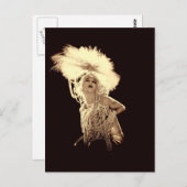 Vintag Showgirl Postkarte (Vorne/Hinten)