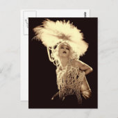 Vintag Showgirl Postkarte (Vorne/Hinten)