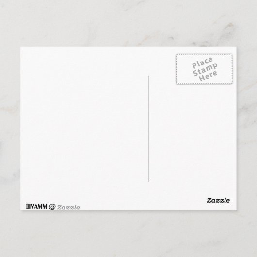 Vintag Showgirl Postkarte (Rückseite)