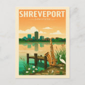Vintag Shrepport Louisiana Postkarte (Vorderseite)