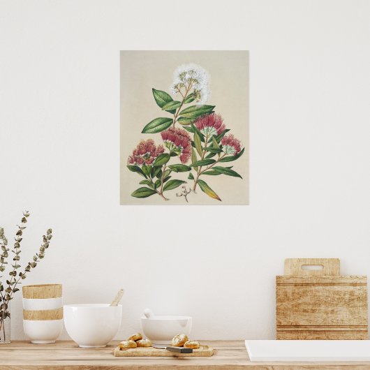 Vintag Shrub Bloom Poster (Küche)