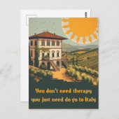 Vintag | Sie müssen nach Italien gehen Postkarte (Vorne/Hinten)