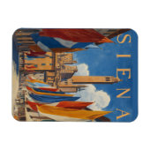 Vintag Siena Italienische Reise Magnet (Horizontal)