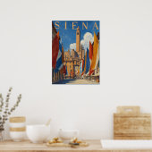 Vintag Siena Italienische Reise Poster (Küche)