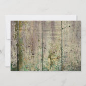 Vintag Sign Rustic Country Wedding Einladungen (Rückseite)