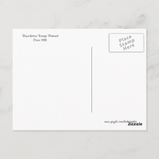 Vintag Silversmith Postkarte (Rückseite)