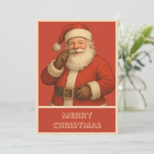 Vintag Simple Trendy Weihnachten Weihnachten (Stehend Vorderseite)