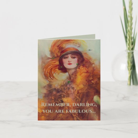 Vintag sind Sie eine tolle Karte (Vorderseite)