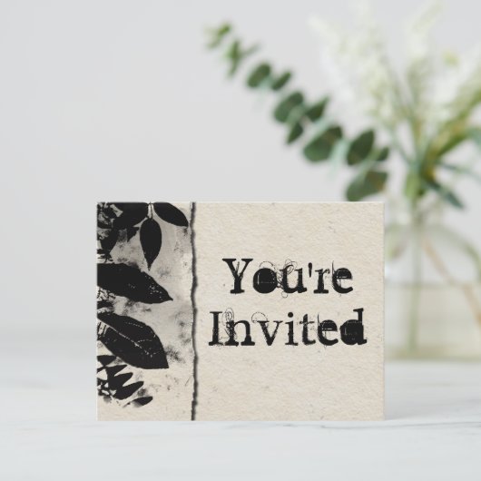 Vintag sind Sie eingeladene Postkarten (Stehend Vorderseite)