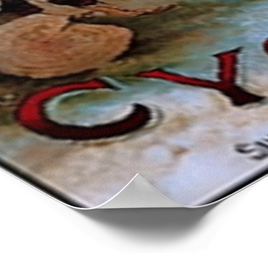 Vintag Singer Cycles Ad Poster (Ecke)