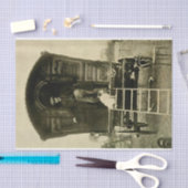 Vintag Sinti und Roma Wagon & Dog Seidenpapier (Handwerk)