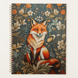 Vintag Sitting Fox William Morris Inspirierte Blum Planer