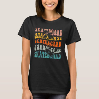 Vintag Skateboard Skateboarder Mens Boys Kinder T-Shirt