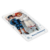 Vintag Skaten Kids Weihnachtsgeschenk Magnet (Rechte Seite)