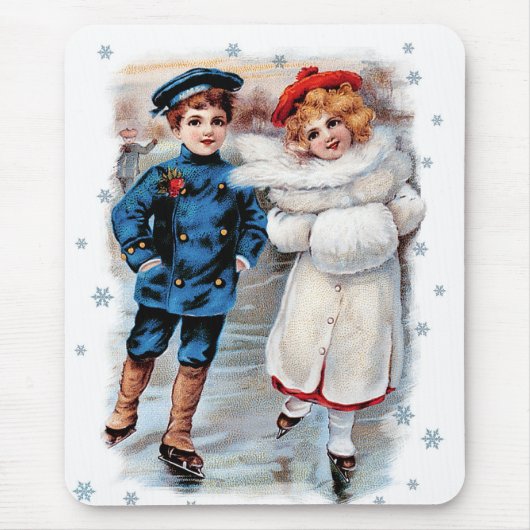Vintag Skaten Kids Weihnachtsgeschenk Mousepad (Vorne)