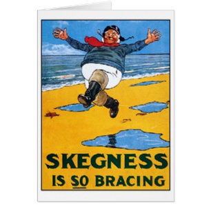 Vintag Skegness Ad - Skegness ist so Bracing - Man