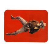 Vintag Skeleton Cowboy Flexi Kühlschrankmagnet Magnet (Horizontal)