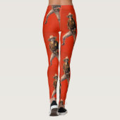 Vintag Skeleton Cowboy Leggings (Rückseite)