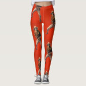 Vintag Skeleton Cowboy Leggings (Vorderseite)