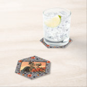 Vintag Skeleton Goth Dark Floral Wedding Untersetzer (Vor Ort)