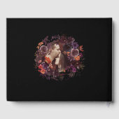 Vintag Skeleton Goth Foto Wedding Guest Book Gästebuch (Rückseite)