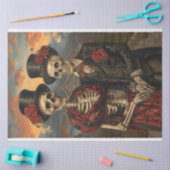 Vintag Skelton Mr. Decoupage Seidenpapier (Basteln)
