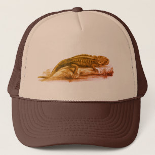 Vintag Sketch Garden Lizard Truckerkappe