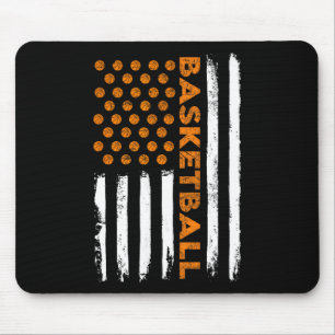 Vintag Sketch USA Flag 4. Juli Sketll Men Boy Mousepad