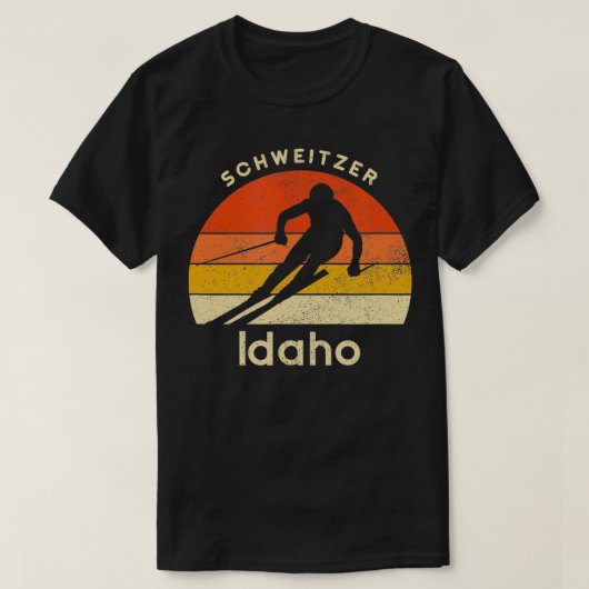 Vintag Ski Schweitzer Idaho T-Shirt (Design vorne)