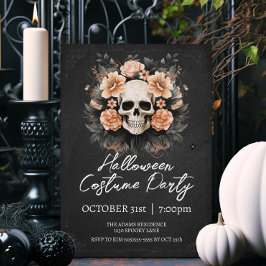 Vintag Skull Halloween Einladung