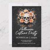 Vintag Skull Halloween Einladung (Vorderseite)