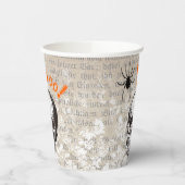 Vintag Skull Halloween Pappbecher (Links)