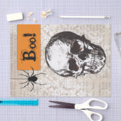 Vintag Skull Halloween Seidenpapier (Handwerk)