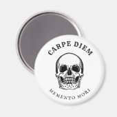 Vintag Skull Spooky Memento Mori Magnet (Vorderseite/Rückseite)