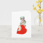 Vintag Skunk Valentine Karte (Gelbe Blume)