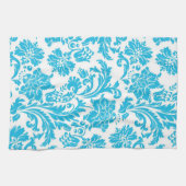Vintag Sky Blue Damask Geschirrtuch (Horizontal)