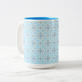 Vintag Sky Blue Tasse (Vorderseite Links)