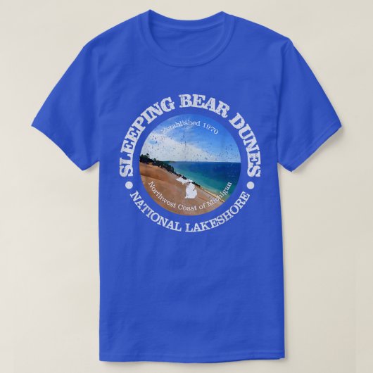 Vintag Sleeping Bear Dunes NL (rd) T-Shirt (Design vorne)