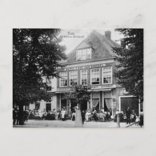 Vintag Sluis Holland Hotel Restaurant Postkarte