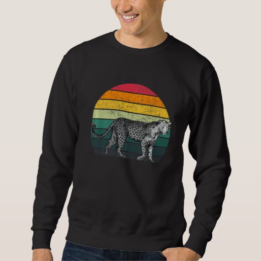 Vintag Snow Leopard Tigar Snow Leopard Sweatshirt (Vorderseite)