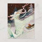 Vintag Snow Queen Rudolf Koivu Postkarte (Vorderseite)