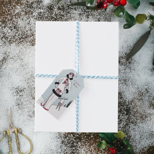 Vintag Snow Queen Weihnachten Geschenkanhänger