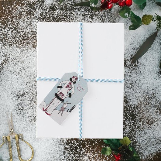 Vintag Snow Queen Weihnachten Geschenkanhänger