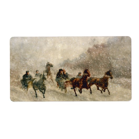 Vintag Snow-Sleigh-Rennen (Vorne)