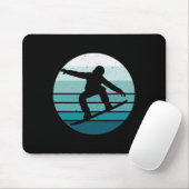Vintag Snowboarden Mousepad (Mit Mouse)