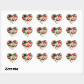 Vintag Snowman Couple Stickers (Blatt)