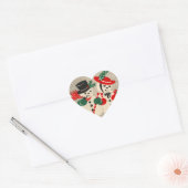 Vintag Snowman Couple Stickers (Umschlag)
