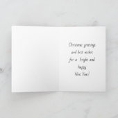 Vintag Snowman Feiertagskarte (Innenseite)